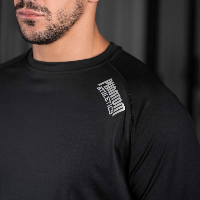 T-shirt d'entraînement Phantom Athletics Tactic Manches longues – Noir