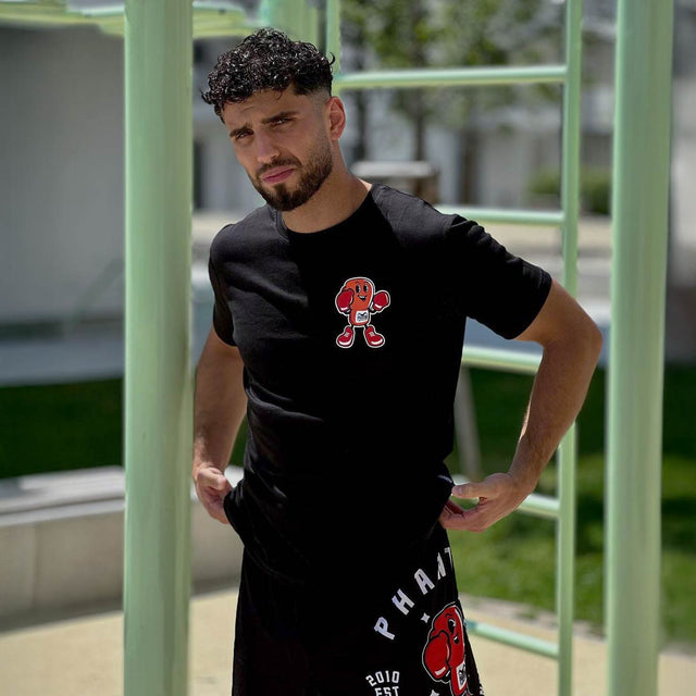 Shorts de MMA Phantom Athletics EVO Punchy – Noir/Rouge
