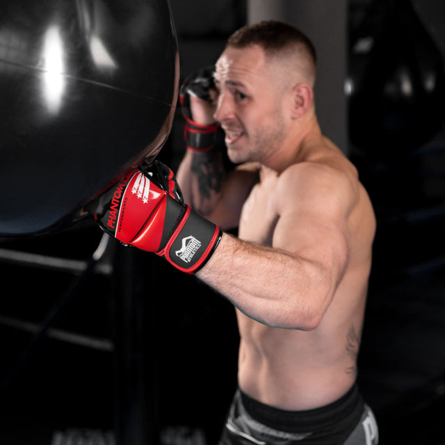 Phantom Athletics MMA-handsker Raider - Rød/Sort Camo