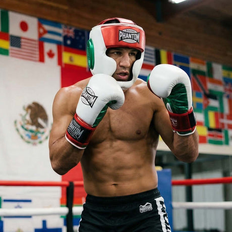 Guantes de boxeo Phantom Athletics Mexico – Blanco/Verde/Rojo
