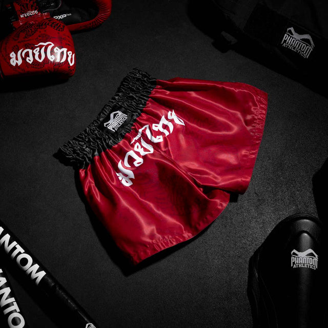 Phantom Athletics Muay Thai shorts Sak Yant – Rød
