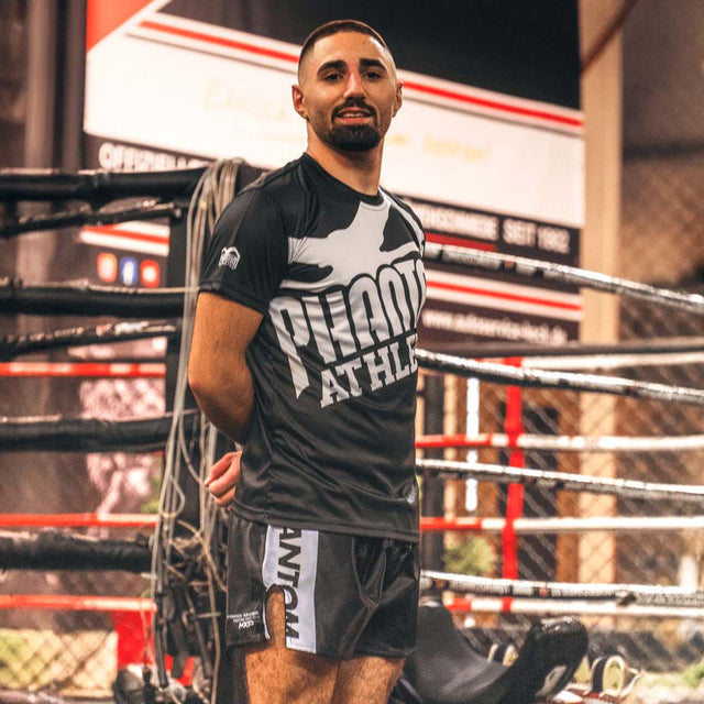 Phantom Athletics Muay Thai shorts Apex – Sort/Hvid