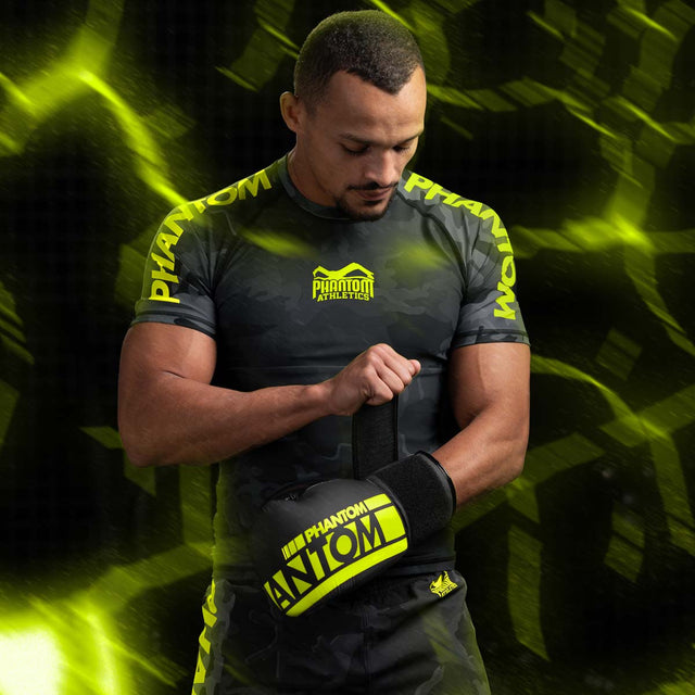 Phantom Athletics Rashguard EVO Neon – Sort/Neon
