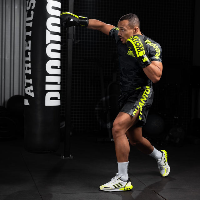 Phantom Athletics Rashguard EVO Neon – Sort/Neon