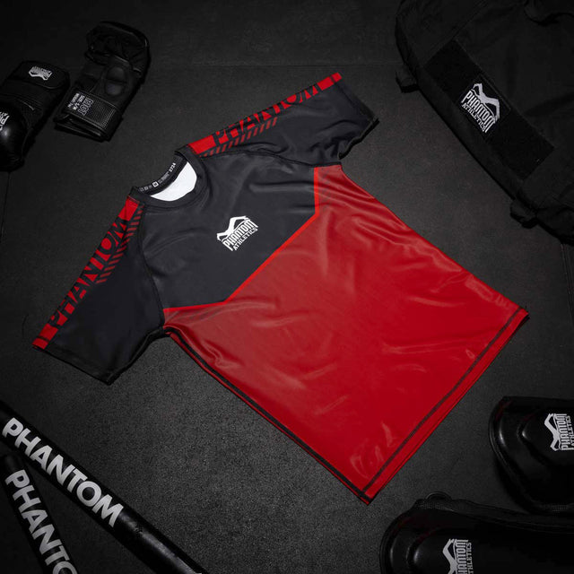 Phantom Athletics Rashguard EVO Apex Kurzarm – Rot
