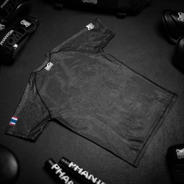Phantom Athletics Rashguard Muay Thai – Sort/Grå