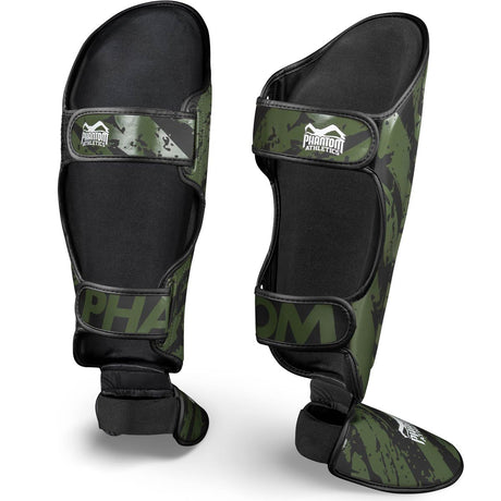 Phantom Athletics Skinnebensbeskyttere Camo Tiger - Armygrøn