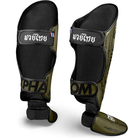 Phantom Athletics Skinnebensbeskyttere Muay Thai – Armégrøn