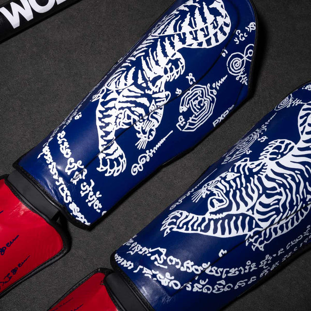 Caneleiras Phantom Athletics Muay Thai – Azul