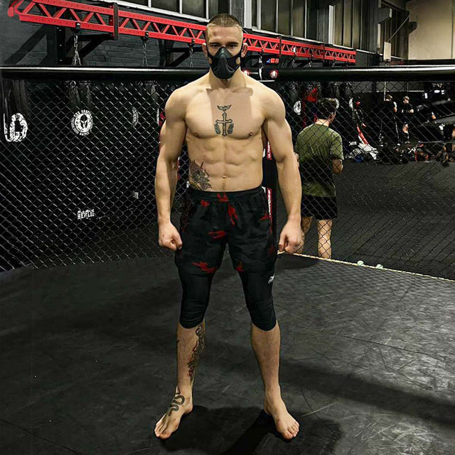 Pantaloncini a compressione Phantom Athletics APEX 3/4 - Nero