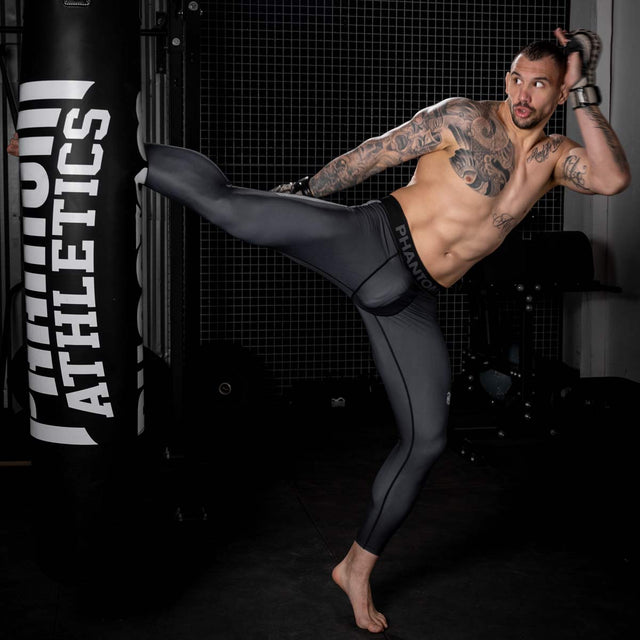 Pantaloncini a compressione Phantom Athletics APEX – Nero