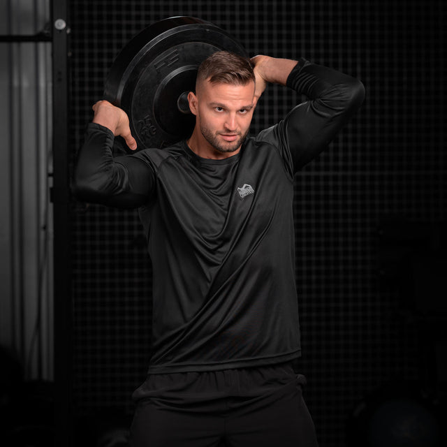 Phantom Athletics Trainingsshirt Tactic-V Lange Ärmel – Schwarz