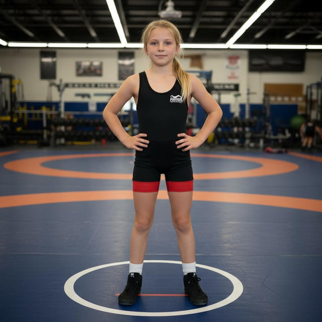 Phantom Athletics Worstelsinglet Storm Børn - Sort/Rød/Sort/Blå