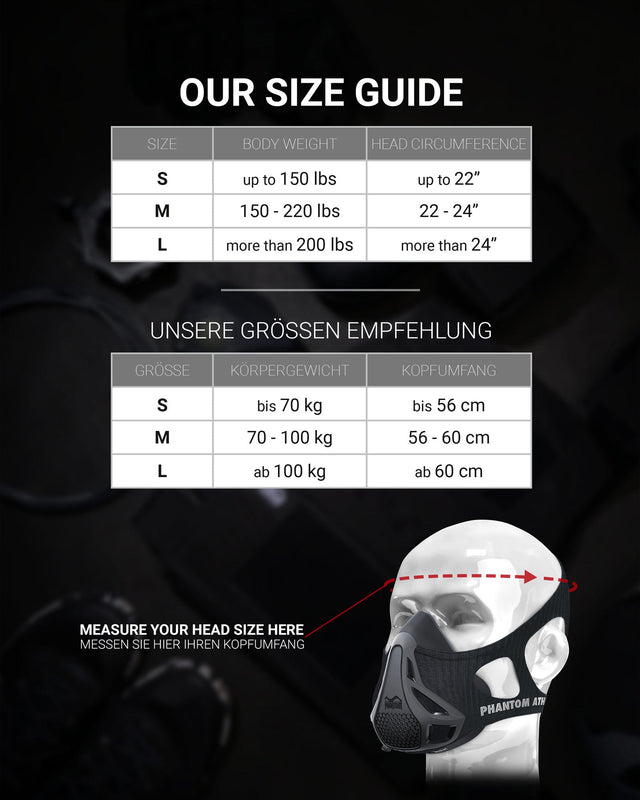 Máscara de treino Phantom Athletics – Prateado
