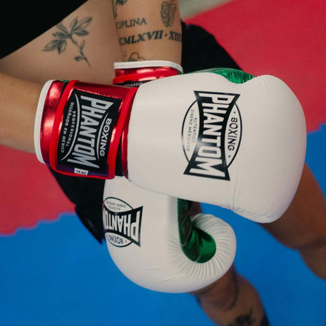 Guantes de boxeo Phantom Athletics Mexico – Blanco/Verde/Rojo