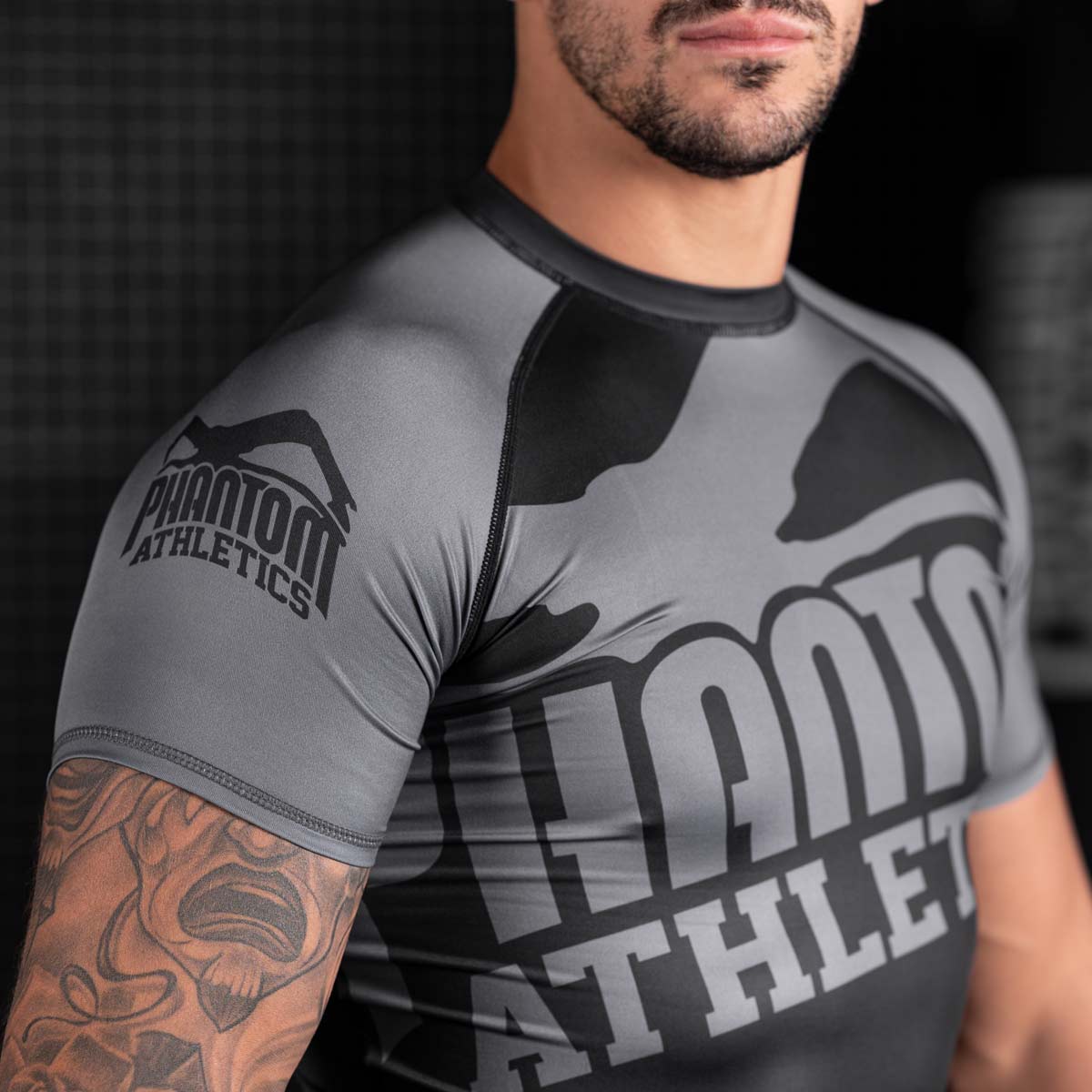 Phantom Athletics Rashguard Supporter – Schwarz/Grau