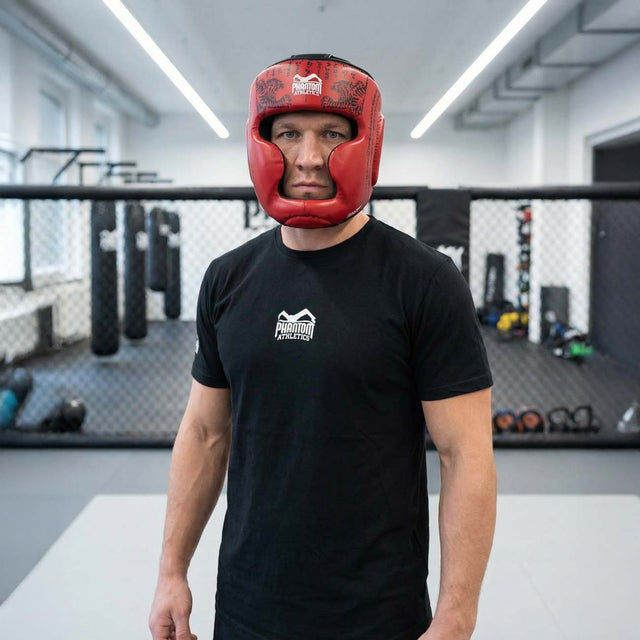 Cască de box Phantom Athletics Muay Thai – Roșu