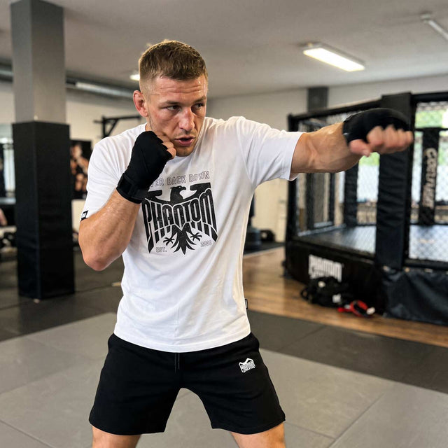 Camiseta Phantom Athletics Germany Never Back Down – Blanco