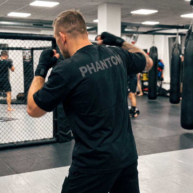 Phantom Athletics Triko Oversize Blacked – Černé