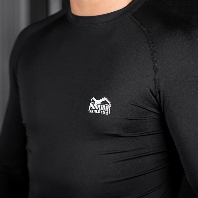 Rashguard Phantom Athletics Tactic Manga Larga – Negro