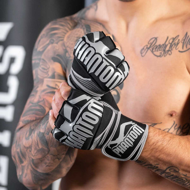 Phantom Athletics Håndbind Impact Neopren Gel - Sort/Grå