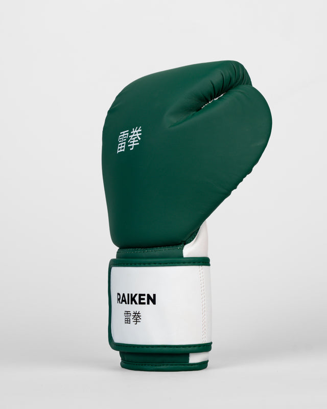 Raiken Boxningshandskar KAZE – Mörkgrön/Vit