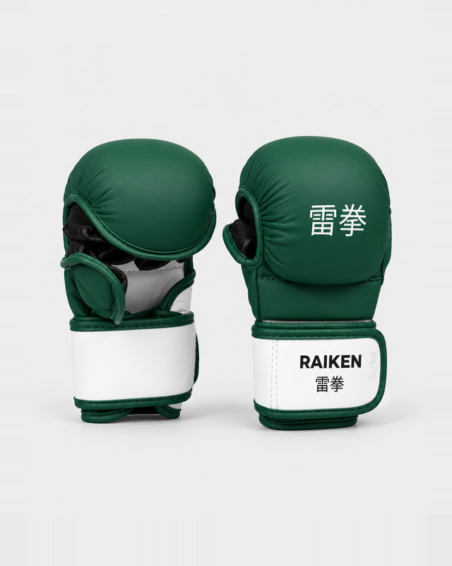 Raiken MMA sparringshandsker KAZE – grøn/hvid