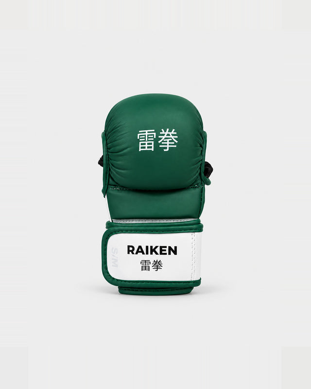 Raiken MMA sparringshandsker KAZE – grøn/hvid