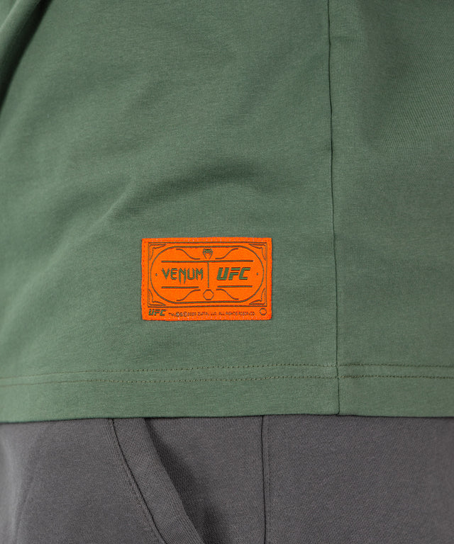 Venum UFC Trička Ulti-Man – Khaki Zelená/Oranžová