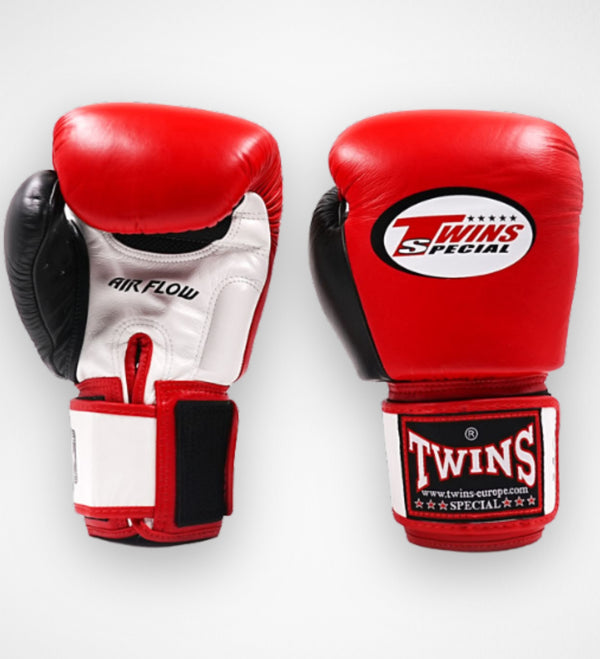 Twins Boxhandschuhe BGVL3 Air – Rot/Schwarz/Weiß