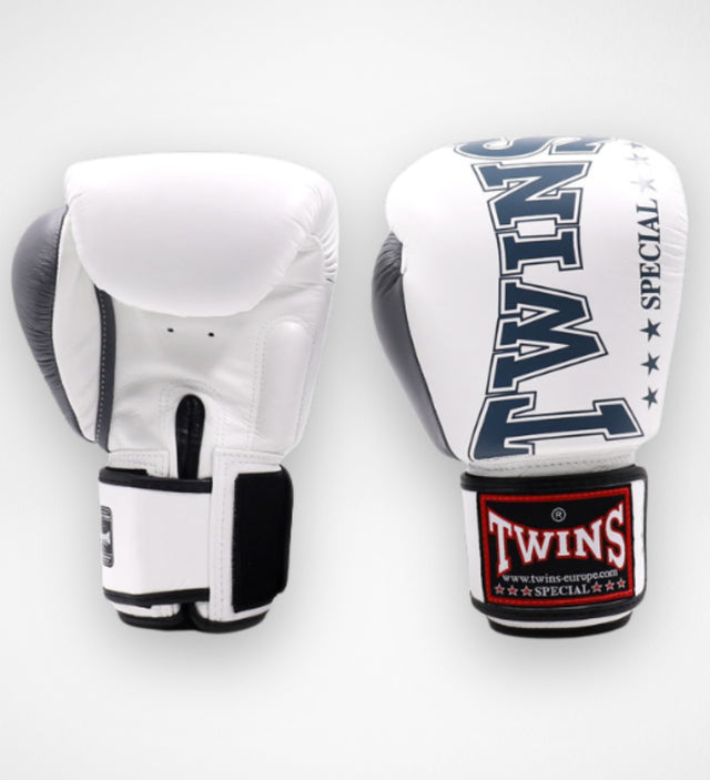 Luvas de boxe Twins BGVL8 – Branco/Cinzento