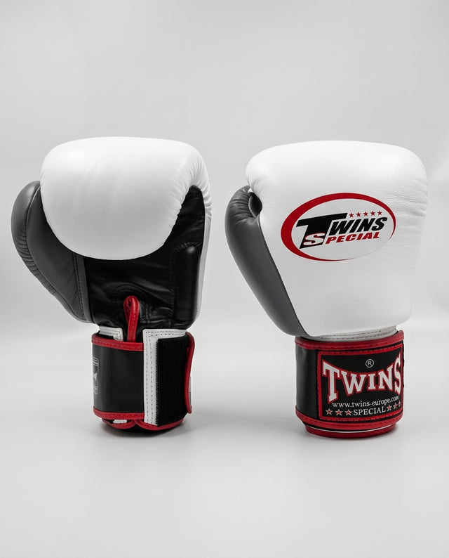 Twins Boxhandschuhe BGVL3 – Weiß/Schwarz/Grau