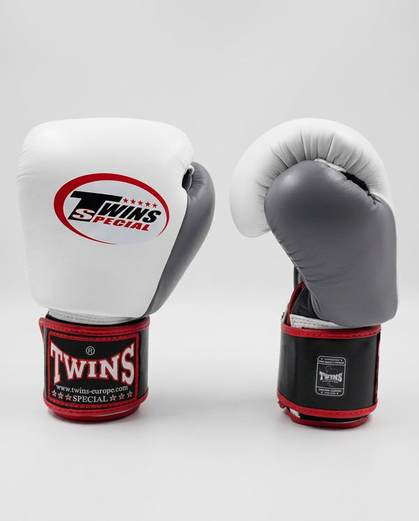 Gants de boxe Twins BGVL3 – Blanc/Noir/Gris