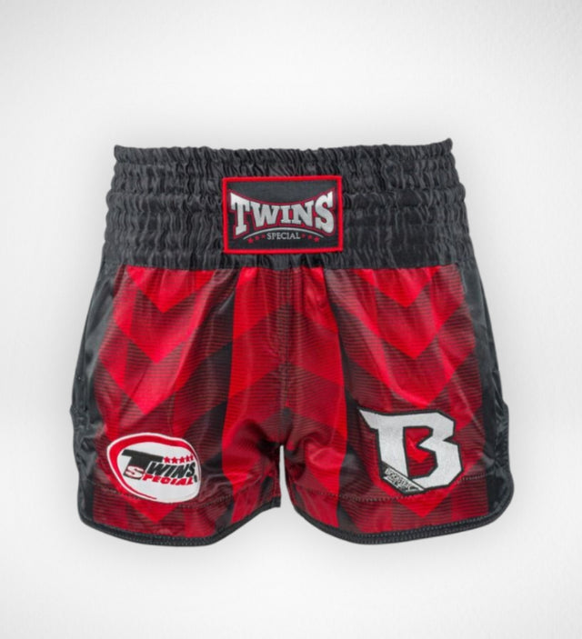 Twins Muay Thai shorts TBT3 - Rød/Sort