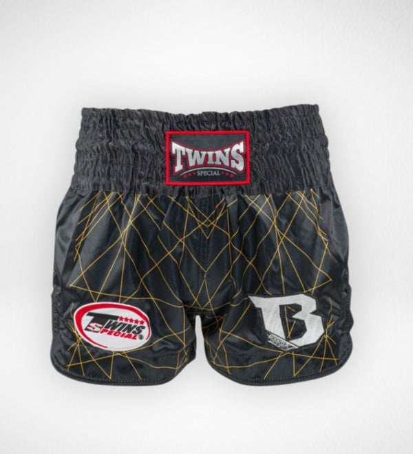 Twins Muay Thai Shorts TBT2 - Black/Yellow