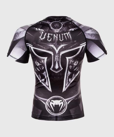 Rashguard Venum Gladiator 3.0 – Černý/Šedý/Bílý