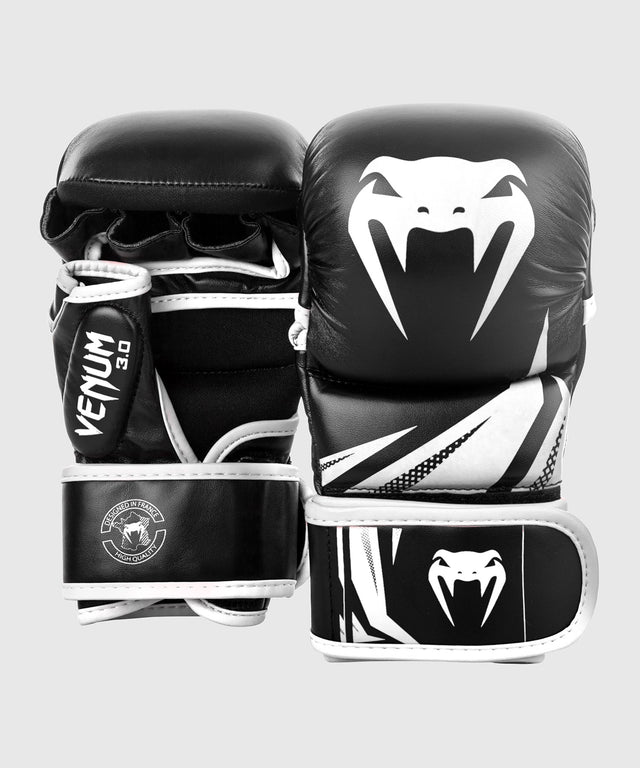 Mănuși MMA de sparring Venum Challenger 3.0 – Negru/Alb