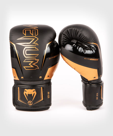 Venum Bokshandschoenen Elite Evo - Zwart/Brons
