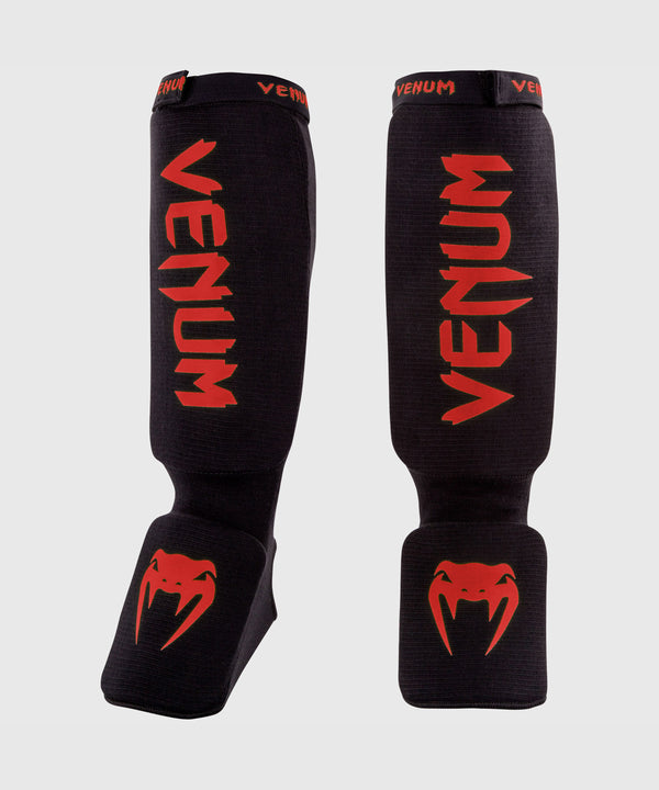 Venum Scheenbeschermers Kickboks Kontact - Zwart/Rood