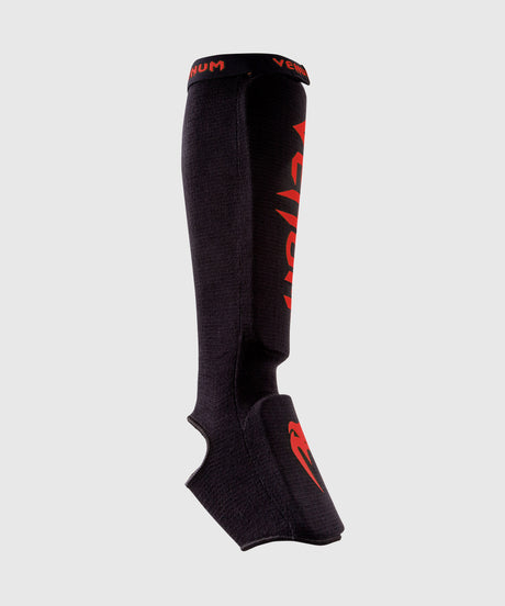 Venum Scheenbeschermers Kickboks Kontact - Zwart/Rood