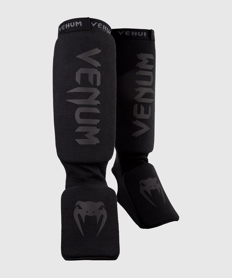 Venum Shin Guards Kickboxing Kontact – Black/Black