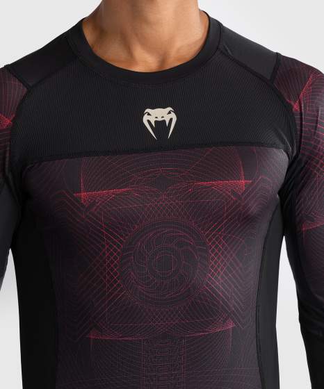 Venum Rashguard Long Sleeves G-Fit Air - Black/Red