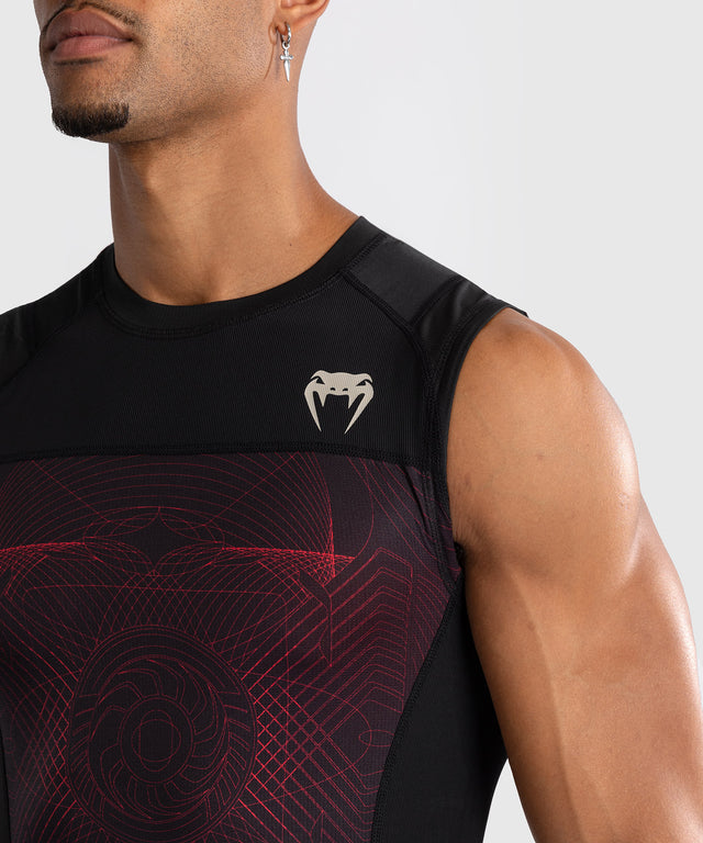 Venum Rashguard uden ærmer G-Fit Air - Sort/Rød