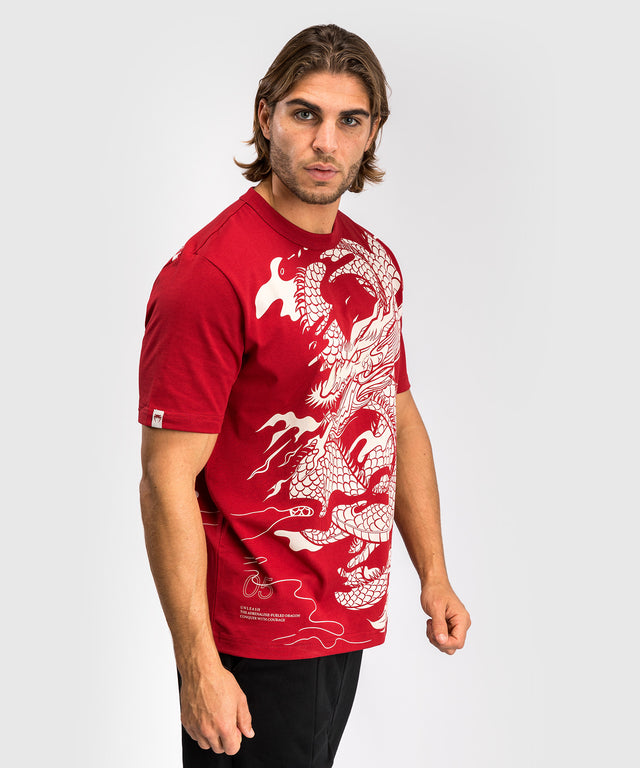 Venum T-shirt Dragon's Flight - Rood/Crème Wit