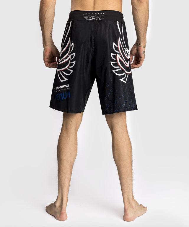 Shorts de MMA Venum x TEKKEN 8 – Jin Kazama – Bleu/Noir/Blanc