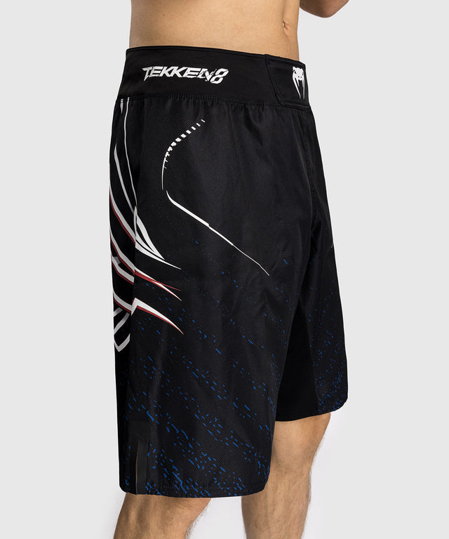 Shorts de MMA Venum x TEKKEN 8 – Jin Kazama – Bleu/Noir/Blanc
