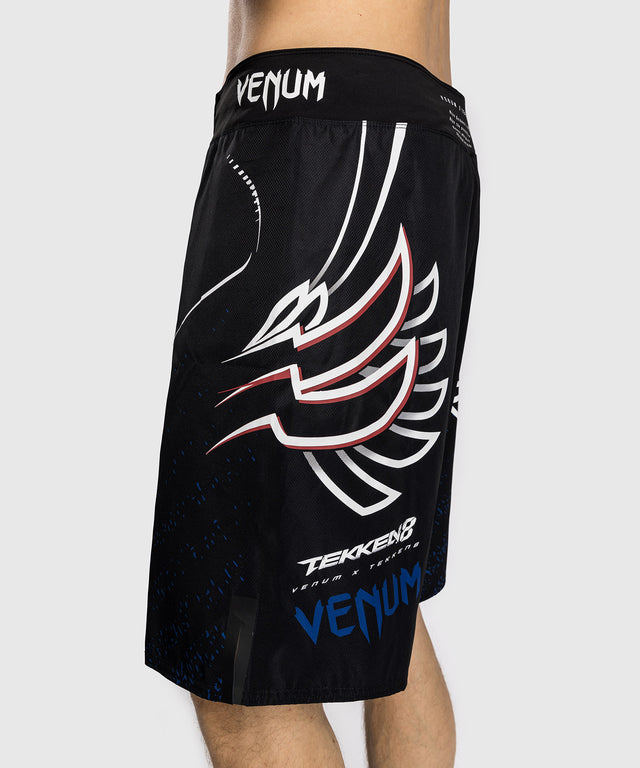 Shorts de MMA Venum x TEKKEN 8 – Jin Kazama – Bleu/Noir/Blanc
