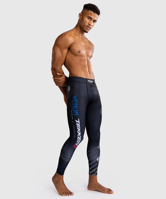 Venum x TEKKEN 8 Spats - Paul Phoenix - Zwart/Blauw
