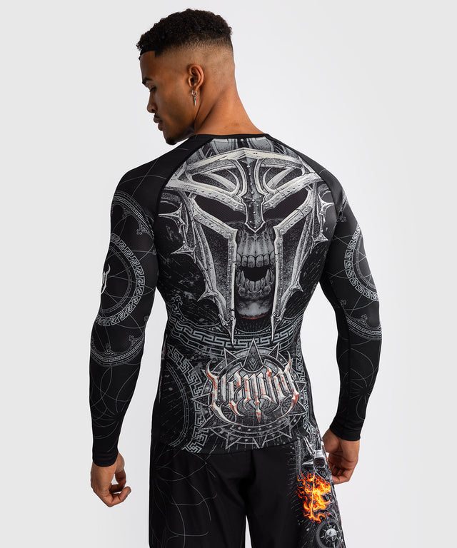 Venum Rashguard Gladiator 5.0 Lange Ärmel – Schwarz/Silber