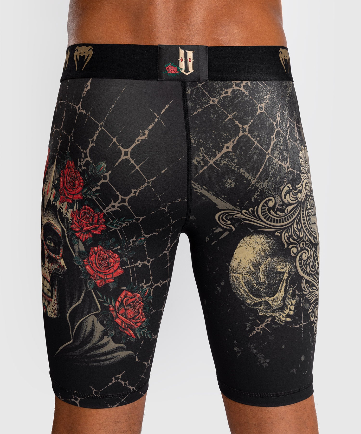Shorts de compression Venum Santa Muerte 5.0 – Noir/Or
